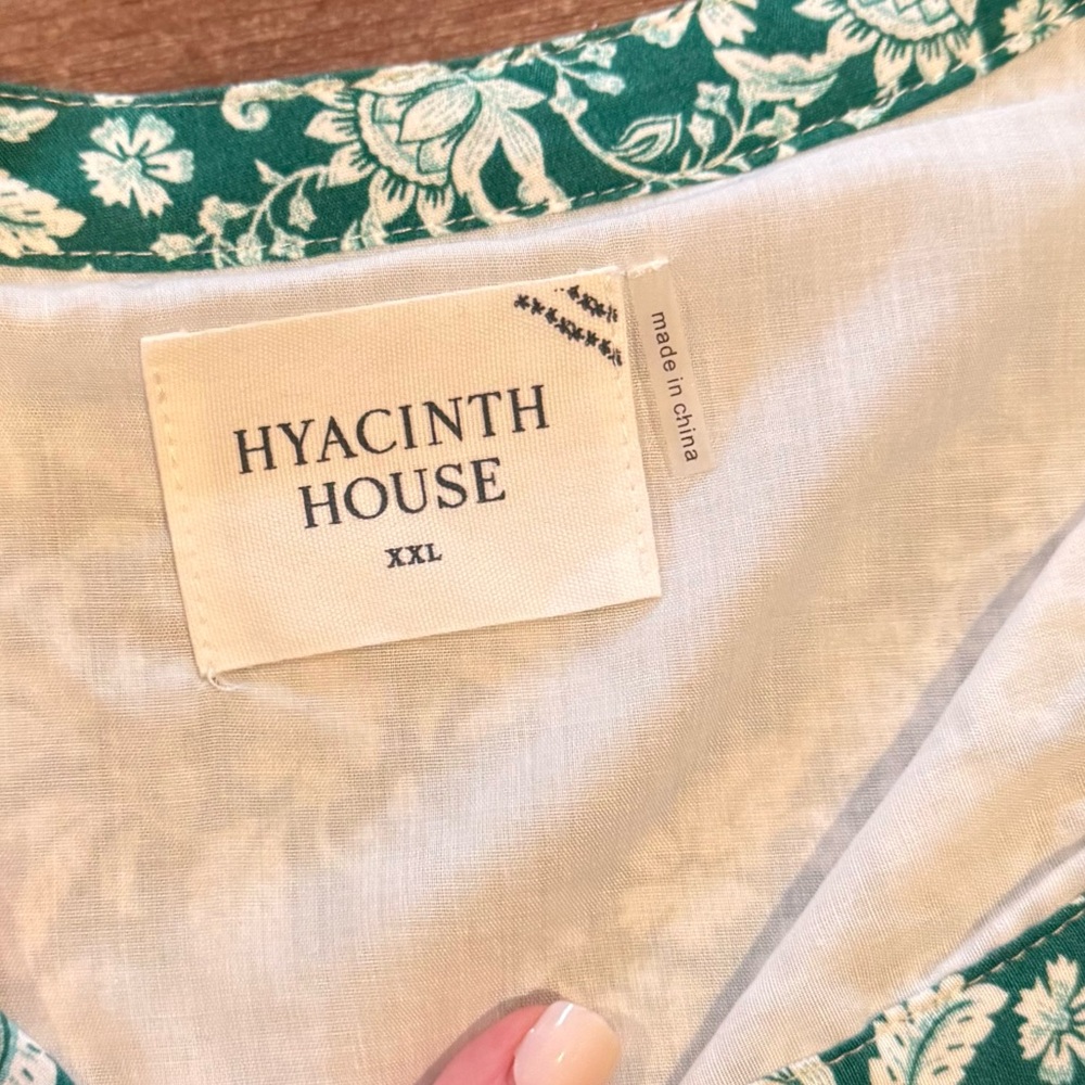 Tuckernuck Hyacinth House Green White Floral Maxi Dress Women’s Size XXL - Picture 6 of 7
